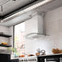 ZLINE 36" Wall Range Hood, Built-in CrownSound® Bluetooth Speakers, KZCRN-BT-36