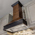 ZLINE 36" Wooden Wall Range Hood, Crown Molding 329AH-36
