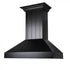 ZLINE 36" Wooden Wall Range Hood in Black, KPCC-36