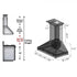 ZLINE 36" Wooden Wall Range Hood in Walnut, KBRR-36