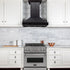 ZLINE 36" Wooden Wall Range Hood, Rustic Dark, KPDD-36
