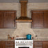 ZLINE 36" Wooden Wall Range Hood, Rustic Light, KPLL-36