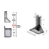 ZLINE 42" Wall Range Hood in Black Stainless Steel, BSKBN-42