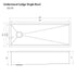 ZLINE 43" Undermount Single Bowl Sink, DuraSnow Stainless, SLS-43S