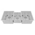 ZLINE 45" Undermount Triple Bowl Sink, DuraSnow Stainless, SLT-45S