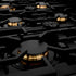ZLINE 48" Autograph Dual Fuel Range, Black Stainless, Gold, RABZ-48-G