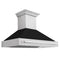 ZLINE 48" Autograph DuraSnow Black Matt Wall Range Hood 8654SNX-BLM-48