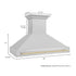 ZLINE 48" Autograph DuraSnow Stainless Steel Hood 8654SNZ-48-G