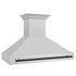 ZLINE 48" Autograph DuraSnow Stainless Steel Hood 8654SNZ-48-MB