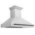 ZLINE 48" Autograph DuraSnow Stainless Steel Hood 8654SNZ-48-MB