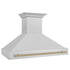 ZLINE 48" Autograph DuraSnow Stainless Steel Range Hood 8654SNZ-48-CB