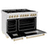 ZLINE 48" Autograph Edition Dual Fuel Range, DuraSnow, RASZ-SN-48-G