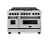ZLINE 48" Autograph Edition, Dual Fuel Range, RAZ-48-MB