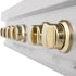 ZLINE 48" Autograph Edition, Rangetop, DuraSnow, Gold Accent, RTSZ-48-G
