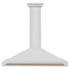 ZLINE 48" Autograph Edition Stainless Steel Range Hood with Stainless Steel Shell and Champagne Bronze Accents KB4STZ-48-CB