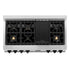 ZLINE 48" Autograph Porcelain Rangetop, Stainless, Gold, RTZ-48-MB