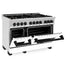 ZLINE 48" Autograph, Range, Dual Fuel, White door, RASZ-WM-48-MB