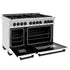 ZLINE 48" Autograph, Range, Dual Fuel, White door, RASZ-WM-48-MB
