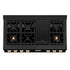 ZLINE 48" Autograph Rangetop, Black Stainless, Gold Accents, RTBZ-48-G