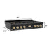 ZLINE 48" Autograph Rangetop, Black Stainless, Gold Accents, RTBZ-48-G