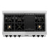 ZLINE 48" Autograph Rangetop, DuraSnow, Gold Accents RTSZ-48-MB