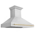 ZLINE 48" Autograph Stainless Wall Range Hood, 8654STZ-48-G