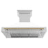 ZLINE 48" Autograph Stainless Wall Range Hood, 8654STZ-WM48-CB