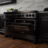 ZLINE 48" Black Stainless, Gas Burner, Electric Oven Range, RAB-48