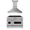 ZLINE 48" Bundle Range RAS-SN-48 & Range Hood 8654SN-48, 2KP-RASSNRH48