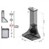 ZLINE 48" Designer Snow Stainless Finish Wall Range Hood, 8632S-48