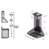 ZLINE 48" Professional Wall Range Hood, Built-in CrownSound® Bluetooth Speakers, 667CRN-BT-48