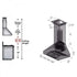 ZLINE 48" Professional Wall Range Hood, Built-in CrownSound® Bluetooth Speakers, 697CRN-BT-48