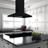 ZLINE 48" Rangetop, Black Stainless, Brass Burners, RTB-BR-48