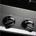 ZLINE 48" Rangetop, Black Stainless, Brass Burners, RTB-BR-48