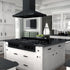 ZLINE 48" Rangetop, Black Stainless, Brass Burners, RTB-BR-48