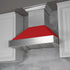 ZLINE 48" Snow Finish Wall Range Hood, Red Matte Shell, 8654RM-48