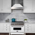 ZLINE 48" Snow Finish Wall Range Hood, White Matte Shell, 8654WM-48