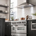 ZLINE 48" Stainless Steel 6.0 cu.ft. 7 Gas Burner/Electric Oven Range with Griddle RA48