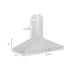 ZLINE 48" Stainless Steel Wall Range Hood,KL3-48