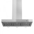 ZLINE 48" Stainless Wall Range Hood with Crown Molding, KECRN-48