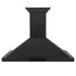 ZLINE 48" Wall Black Stainless Range Hood, Crown Speaker, BSKBNCRN-BT-48