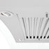 ZLINE 48" Wall Range Hood, Snow Finish Stainless & Glass, 8KN4S-48