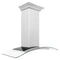 ZLINE 48" Wall Range Hood, Snow Finish Stainless & Glass, 8KN4S-48