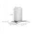 ZLINE 48" Wall Range Hood, Stainless Steel, Glass, KN4-48