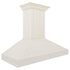 ZLINE 48" Wooden Wall Mount Range Hood in Cottage White, KPTT-48
