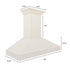 ZLINE 48" Wooden Wall Mount Range Hood in Cottage White, KPTT-48