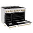 ZLINE 48"Autograph Range Dual Fuel, DuraSnow, White Door,RASZ-WM-48-CB