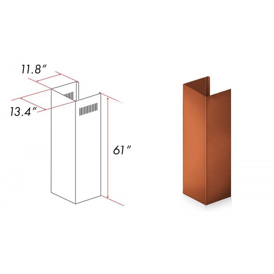ZLINE 5' Chimney Extension for Ceilings up to 12.5', 8667C-E