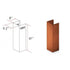 ZLINE 5' Range Hood Chimney Extension, Ceilings up to 12.5' 8KBC-E