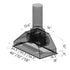 ZLINE 52" Range Hood Insert In Stainless Steel, 698-52